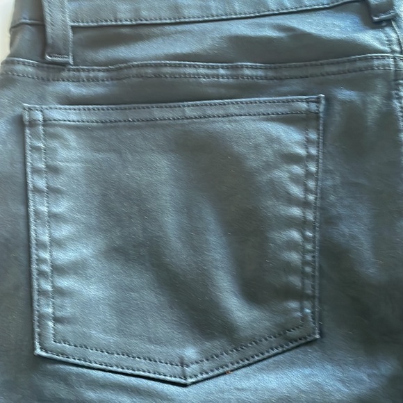 Eileen Fisher Faux Leather Black size M 12 Pant Like Brand New - Picture 12 of 13